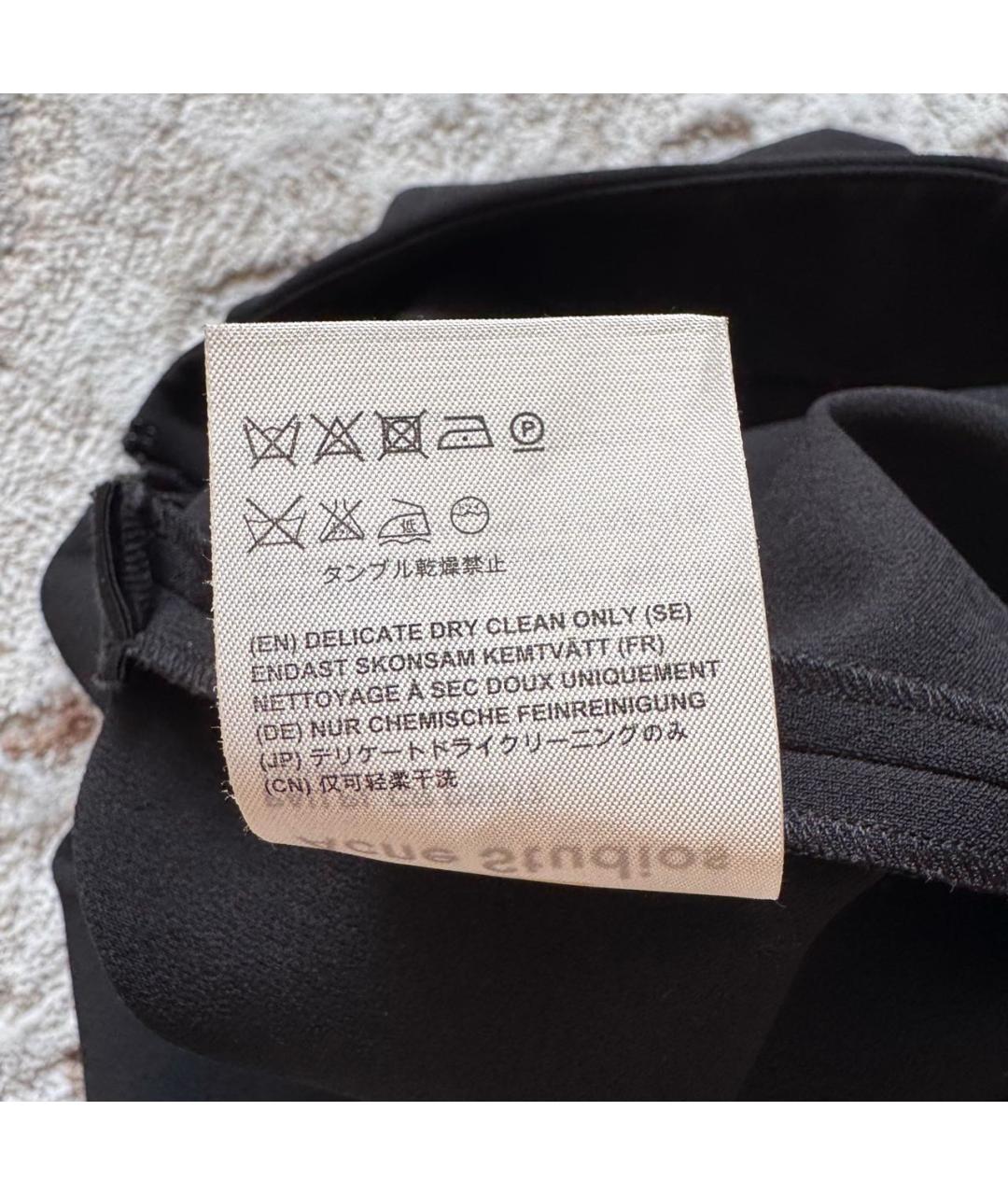 ACNE STUDIOS Черная полиэстеровая юбка миди, фото 8