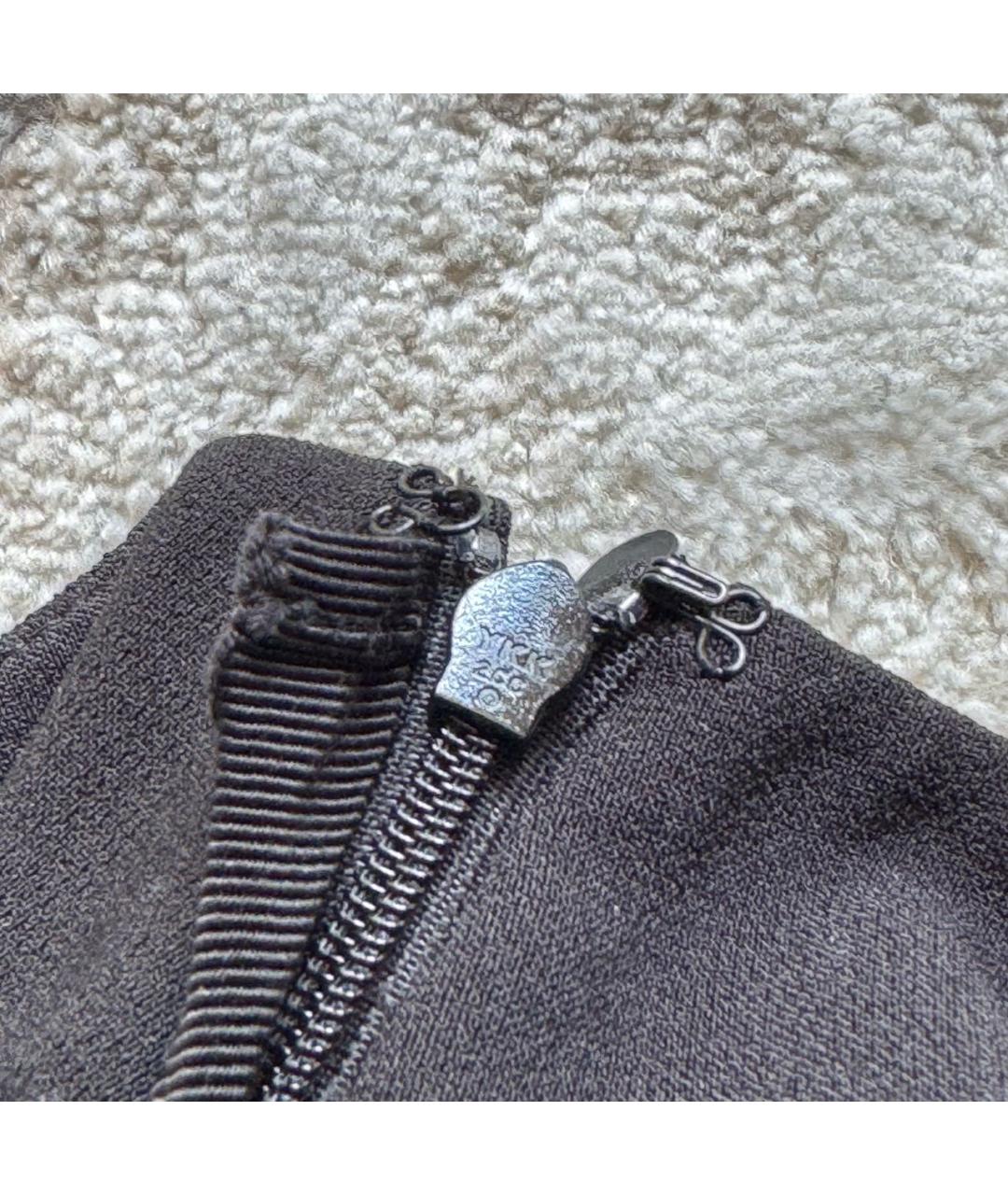 ACNE STUDIOS Черная полиэстеровая юбка миди, фото 6
