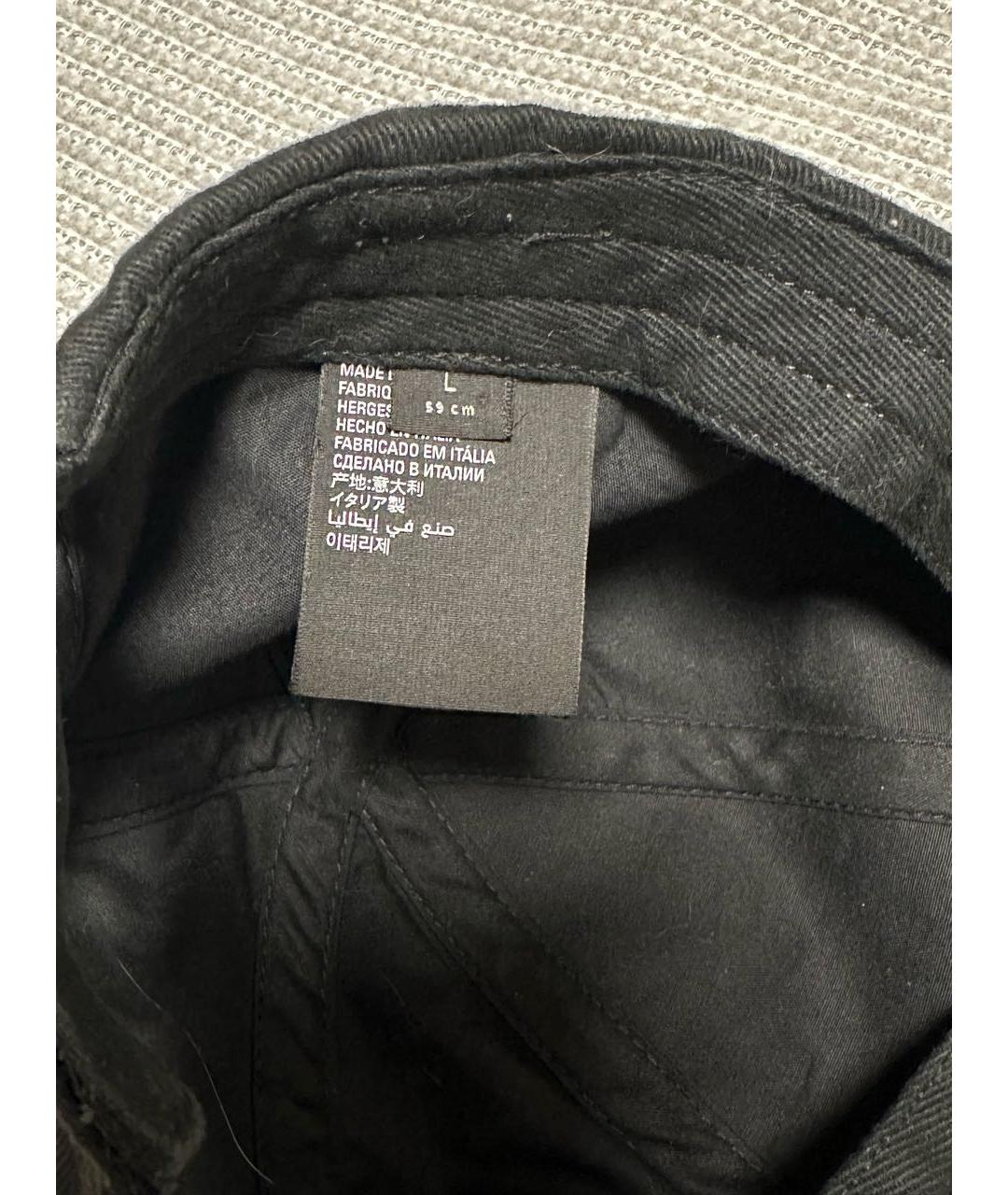 BALENCIAGA Черная хлопковая кепка/бейсболка, фото 5