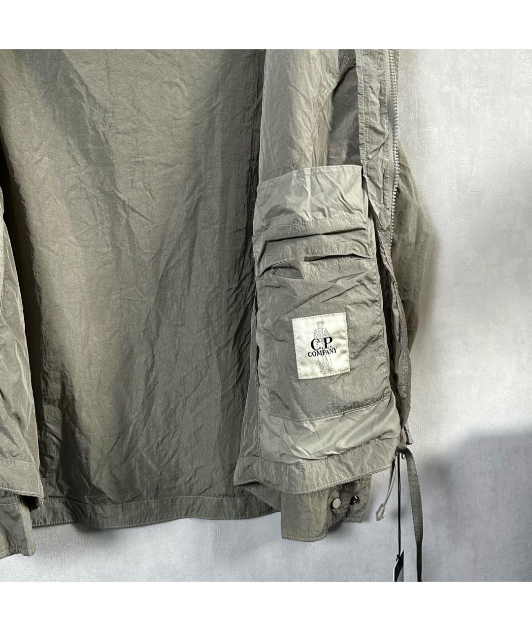 CP COMPANY Бежевая нейлоновая куртка, фото 6