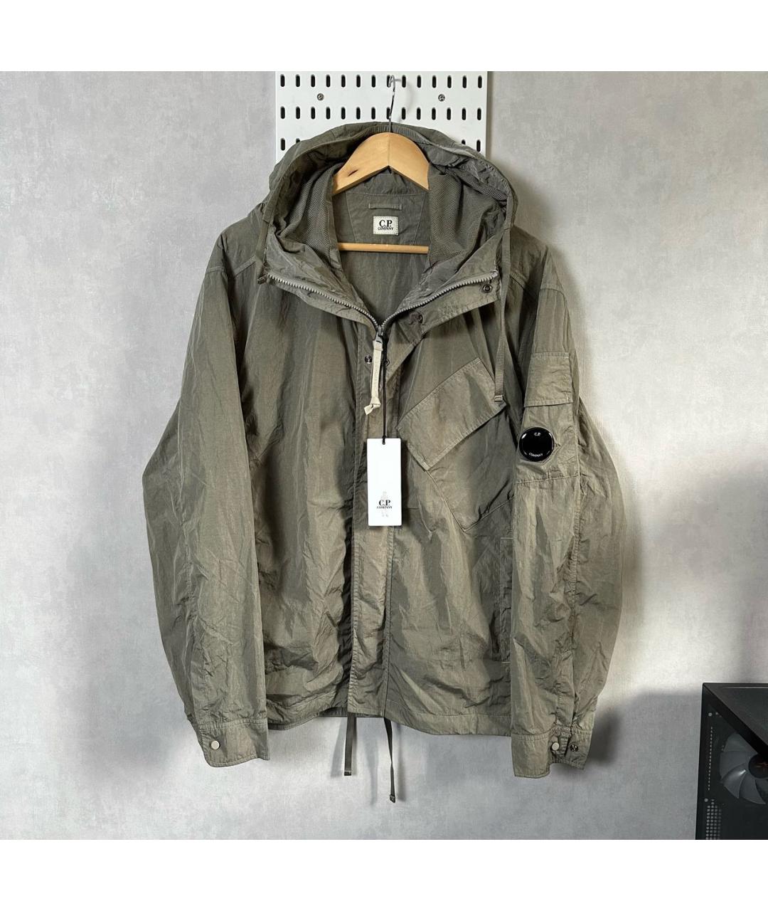 CP COMPANY Бежевая нейлоновая куртка, фото 8