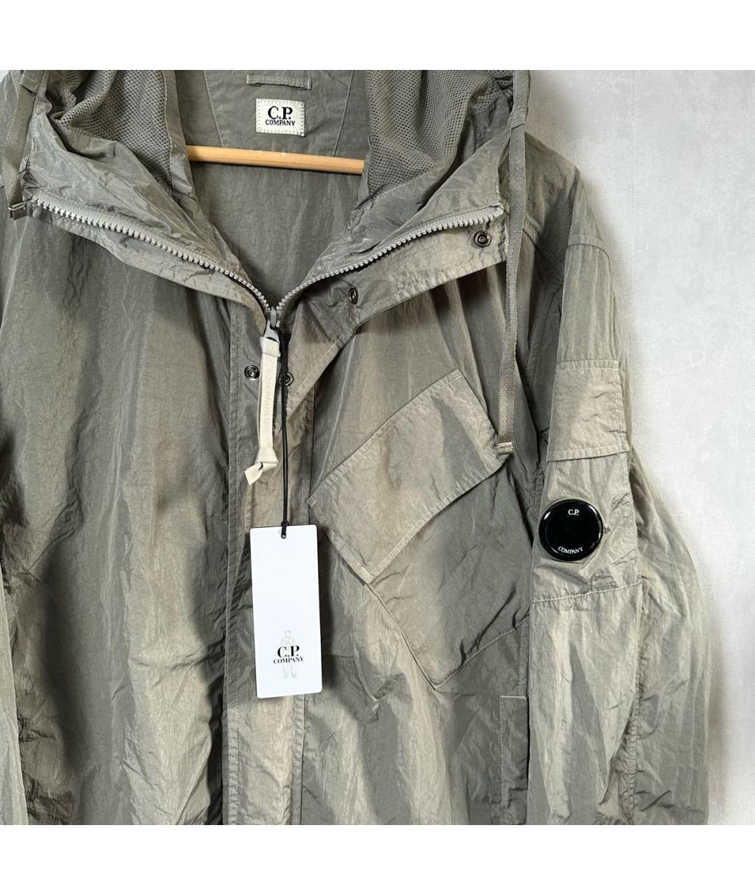 CP COMPANY Бежевая нейлоновая куртка, фото 5