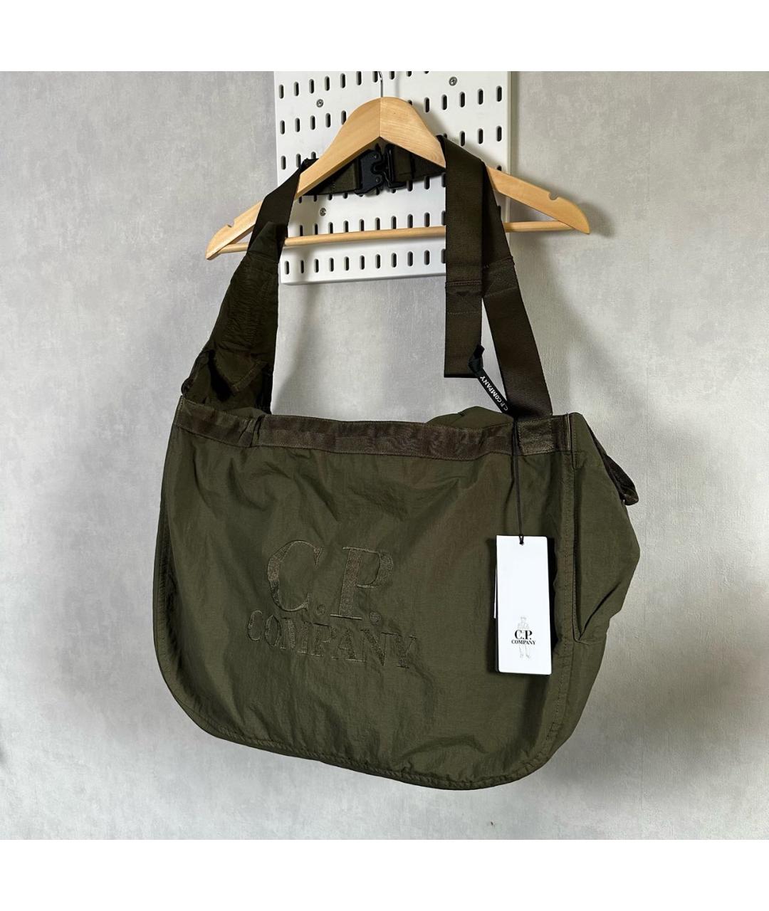 CP COMPANY Коричневая нейлоновая сумка на плечо, фото 2
