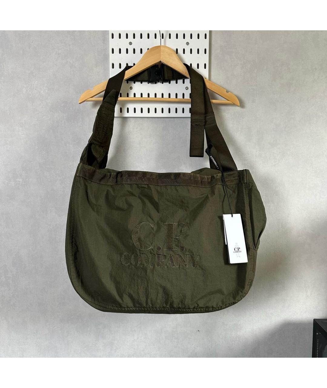 CP COMPANY Коричневая нейлоновая сумка на плечо, фото 6