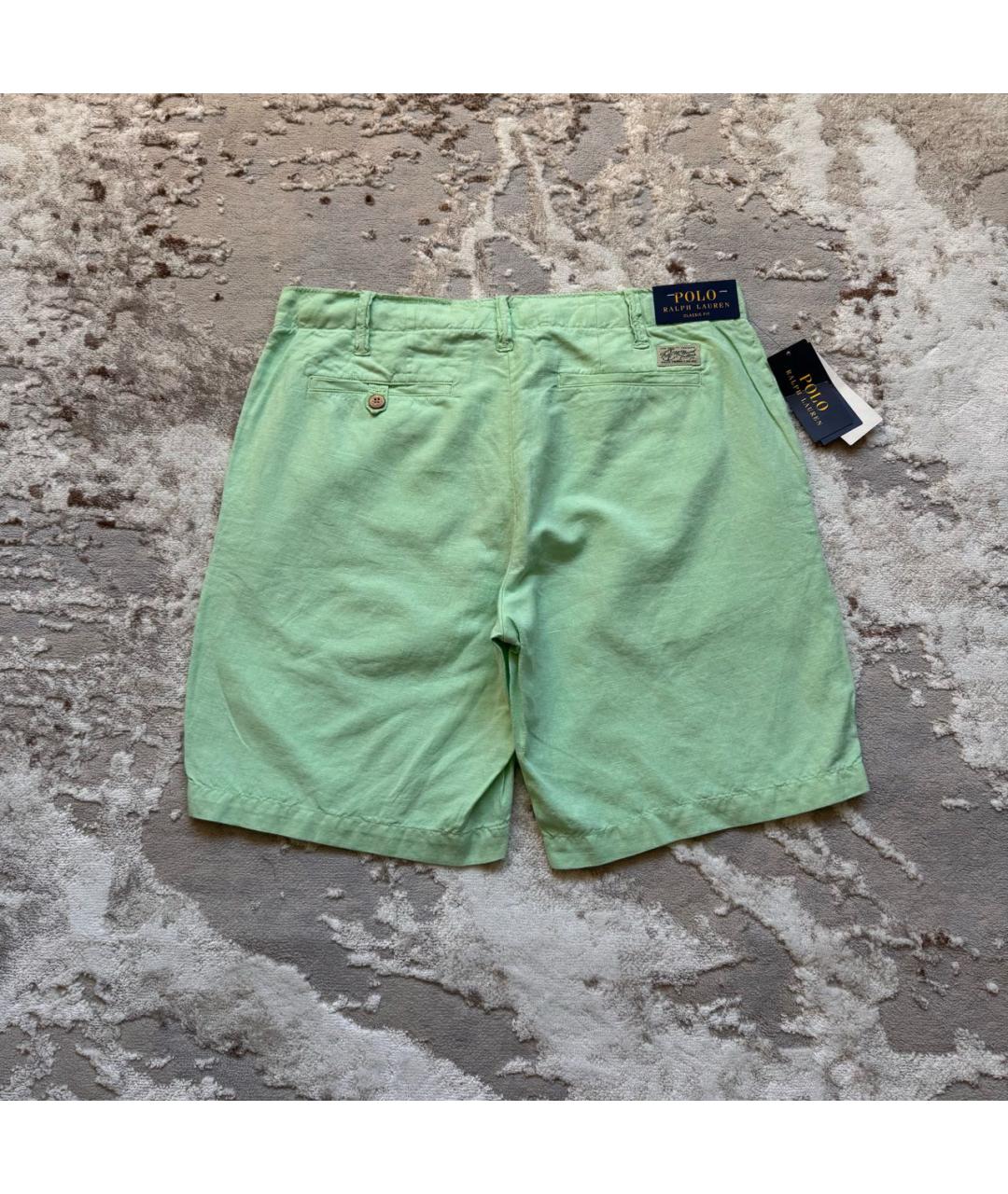 POLO RALPH LAUREN Зеленые хлопковые шорты, фото 2