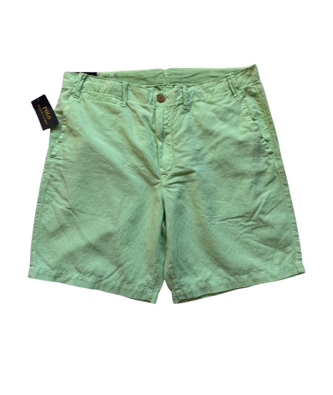 POLO RALPH LAUREN Зеленые хлопковые шорты, фото 1