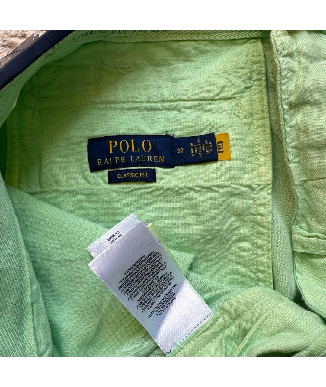 POLO RALPH LAUREN Зеленые хлопковые шорты, фото 3
