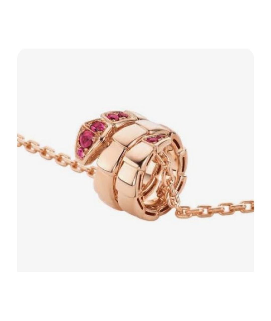 BVLGARI Красное колье из розового золота, фото 6