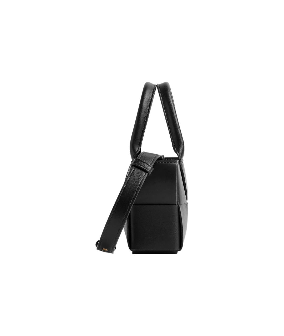BOTTEGA VENETA Черная кожаная сумка через плечо, фото 2