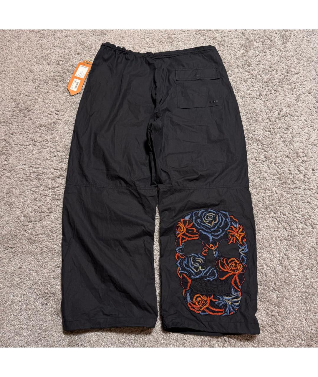 MAHARISHI Черные хлопковые повседневные брюки, фото 2