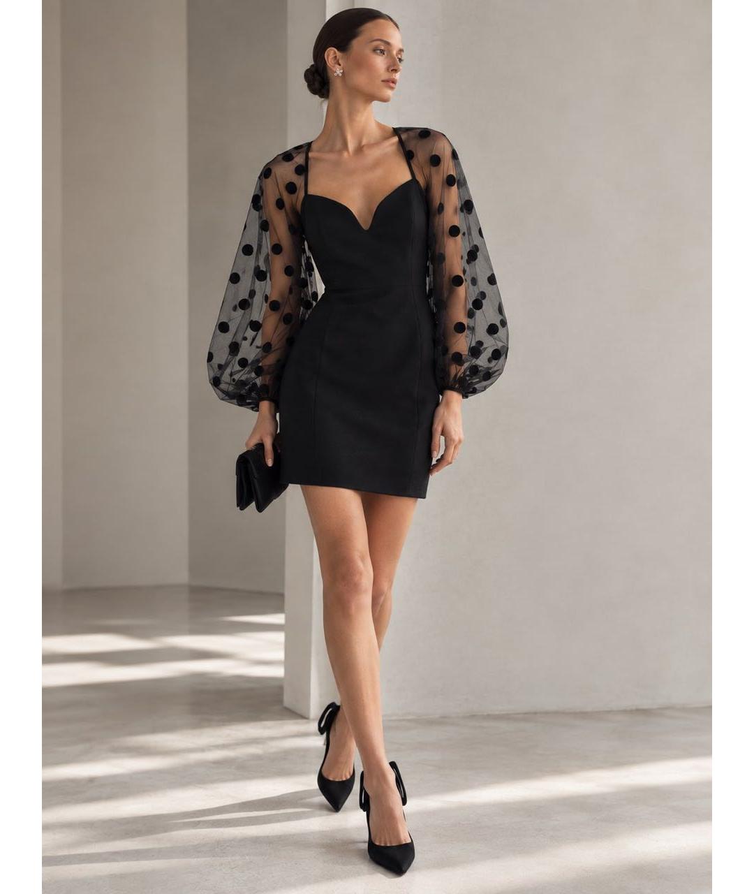 NINA RICCI Черное коктейльное платье, фото 5