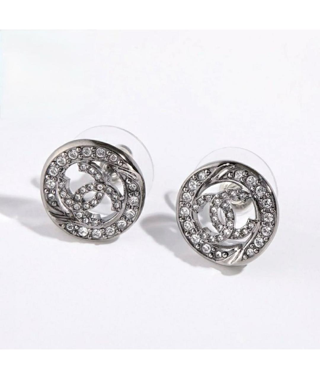 CHANEL Серебряные металлические серьги, фото 6