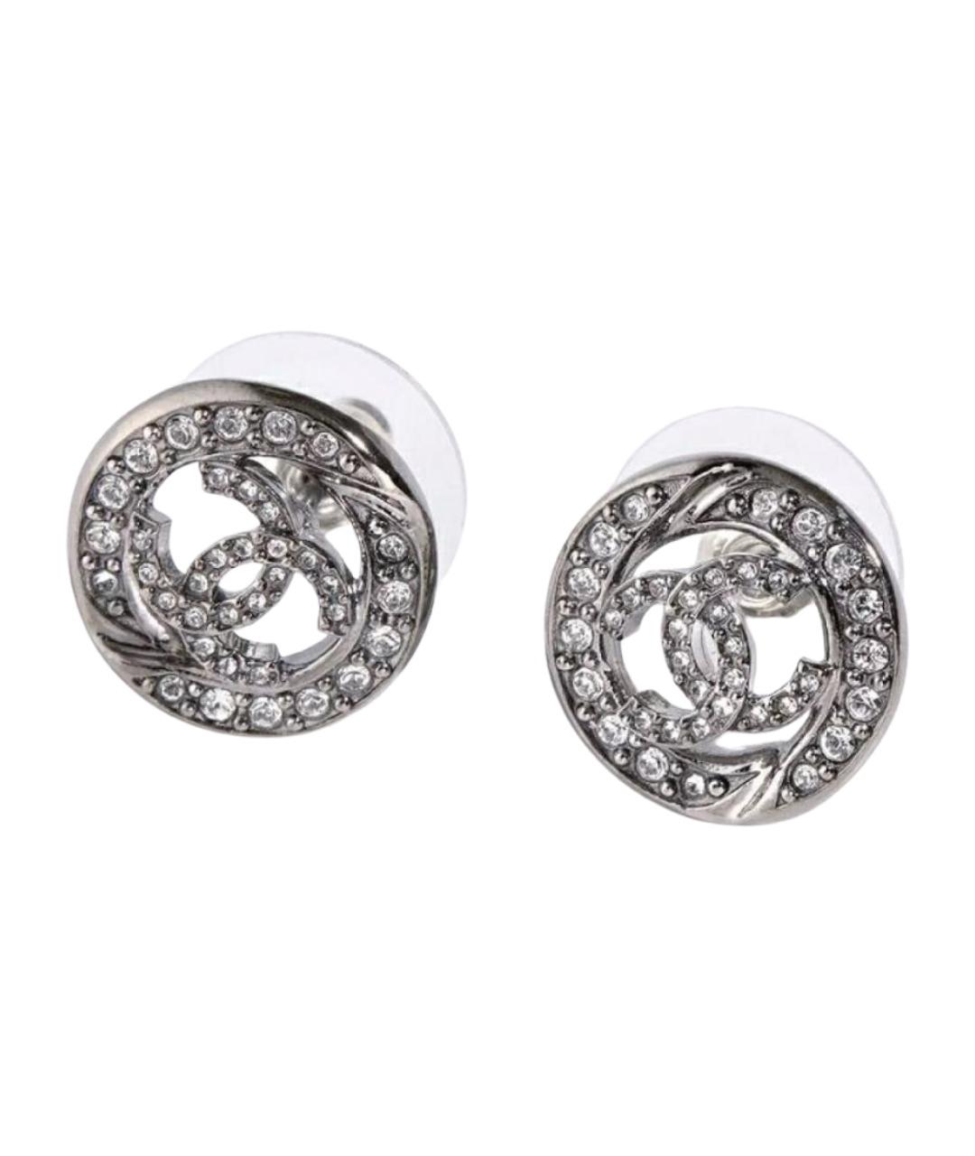CHANEL Серебряные металлические серьги, фото 1