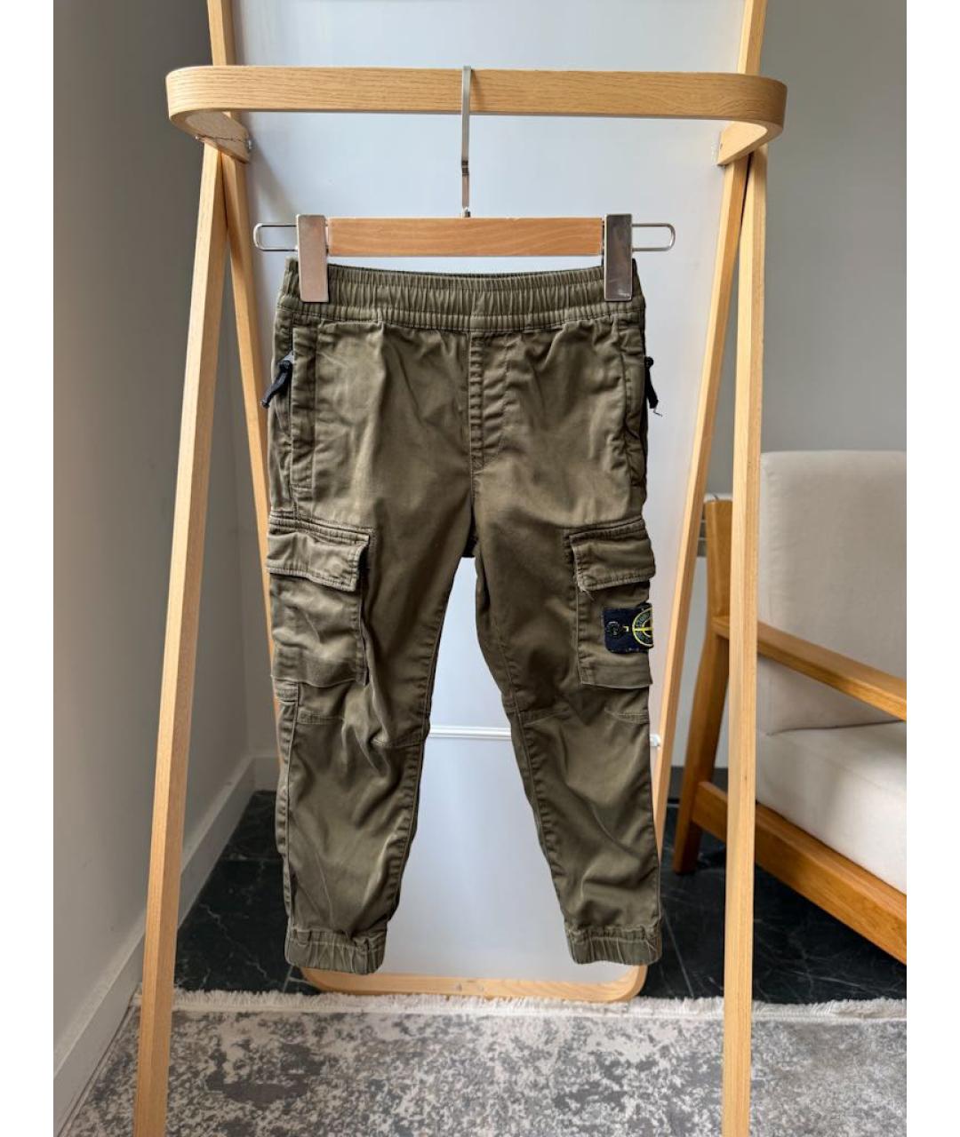 STONE ISLAND Хаки брюки и шорты, фото 5