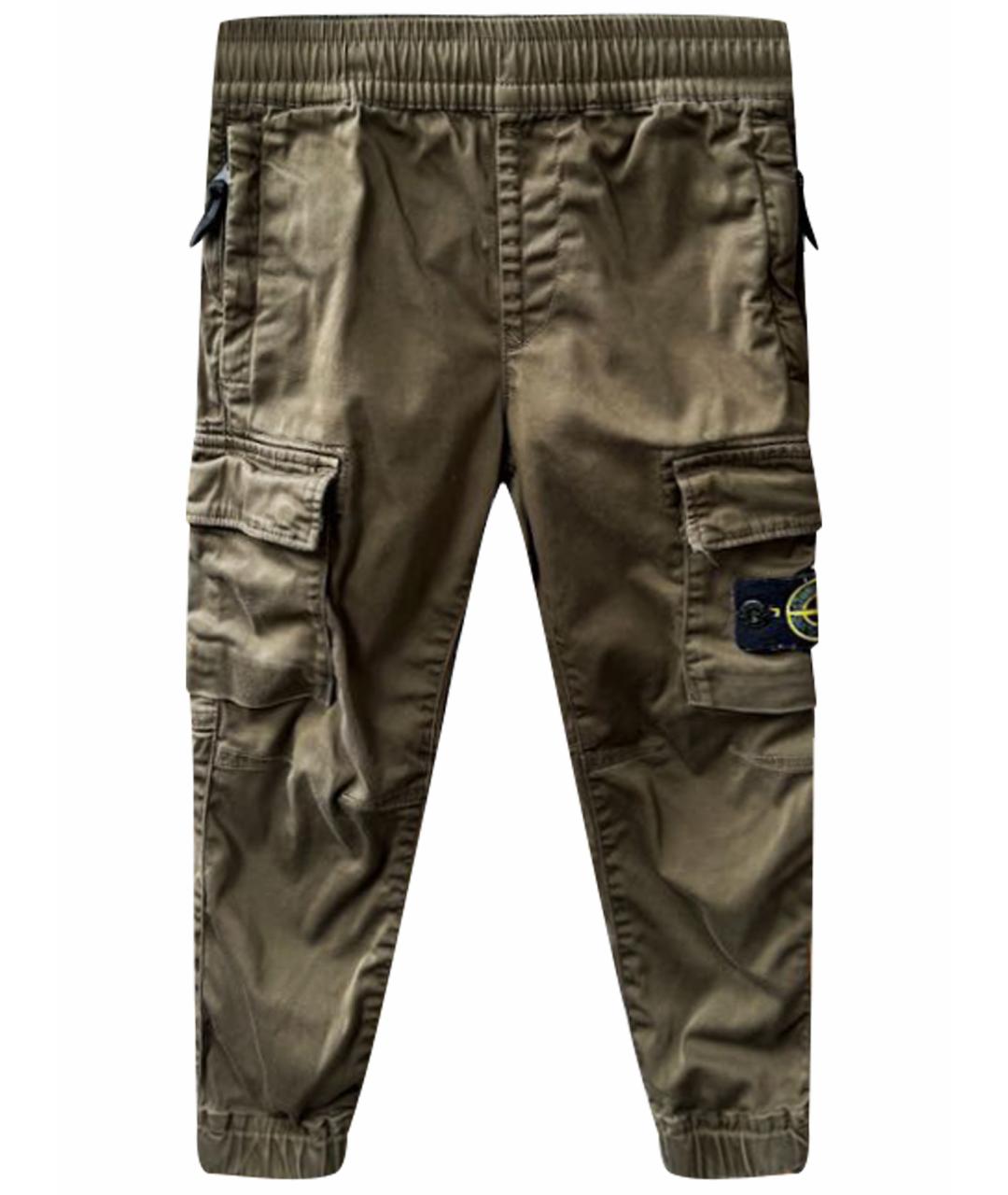 STONE ISLAND Хаки брюки и шорты, фото 1