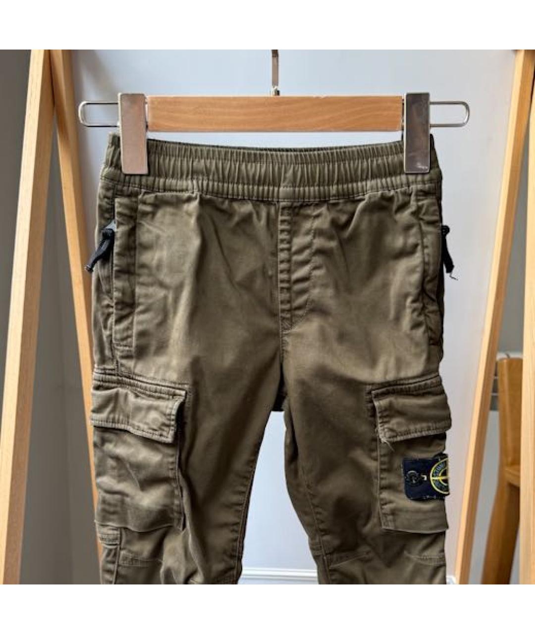 STONE ISLAND Хаки брюки и шорты, фото 3