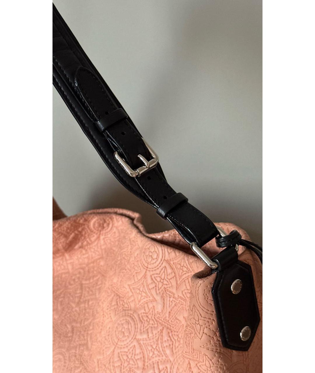 LOUIS VUITTON Бежевая кожаная сумка тоут, фото 3