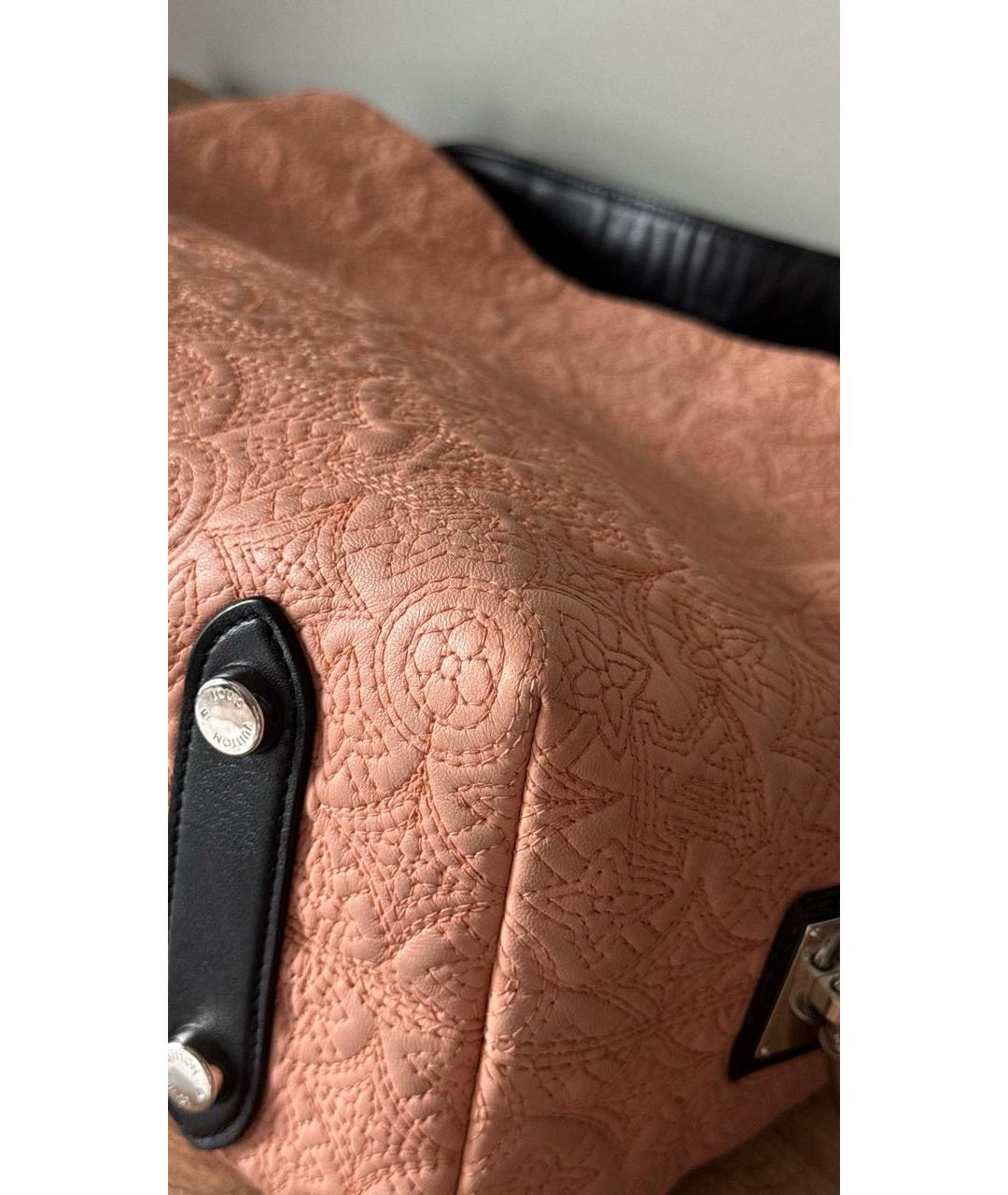 LOUIS VUITTON Бежевая кожаная сумка тоут, фото 2