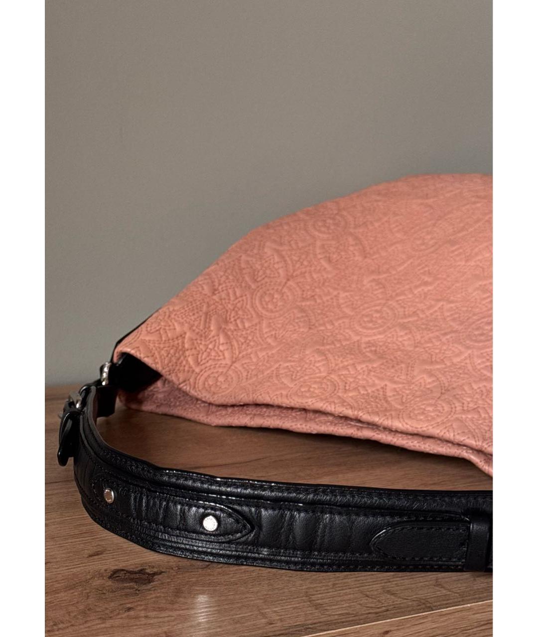 LOUIS VUITTON Бежевая кожаная сумка тоут, фото 4