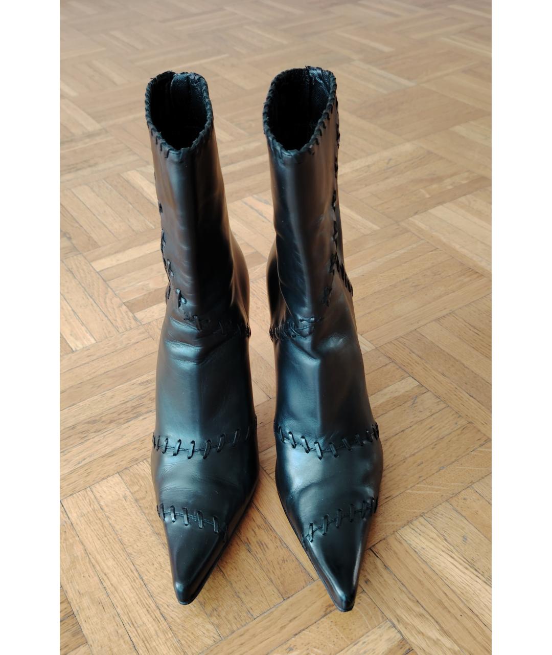 CASADEI Черные кожаные полусапоги, фото 2