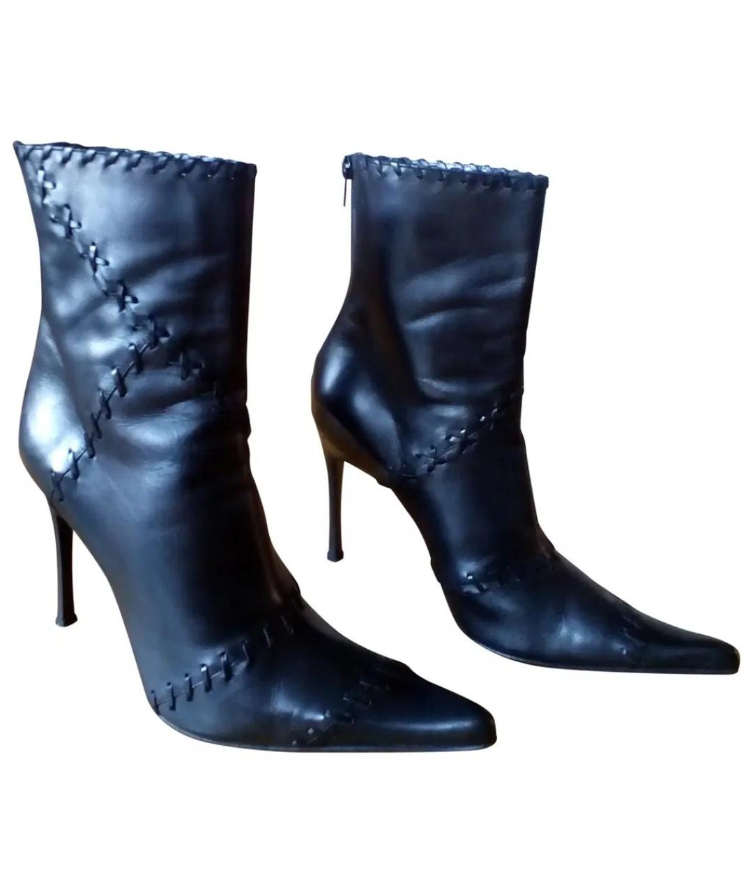 CASADEI Черные кожаные полусапоги, фото 3