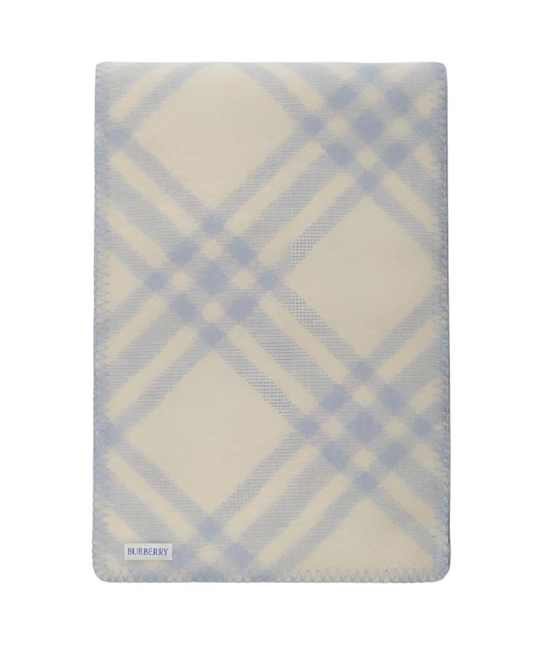 BURBERRY Голубой шарф, фото 3