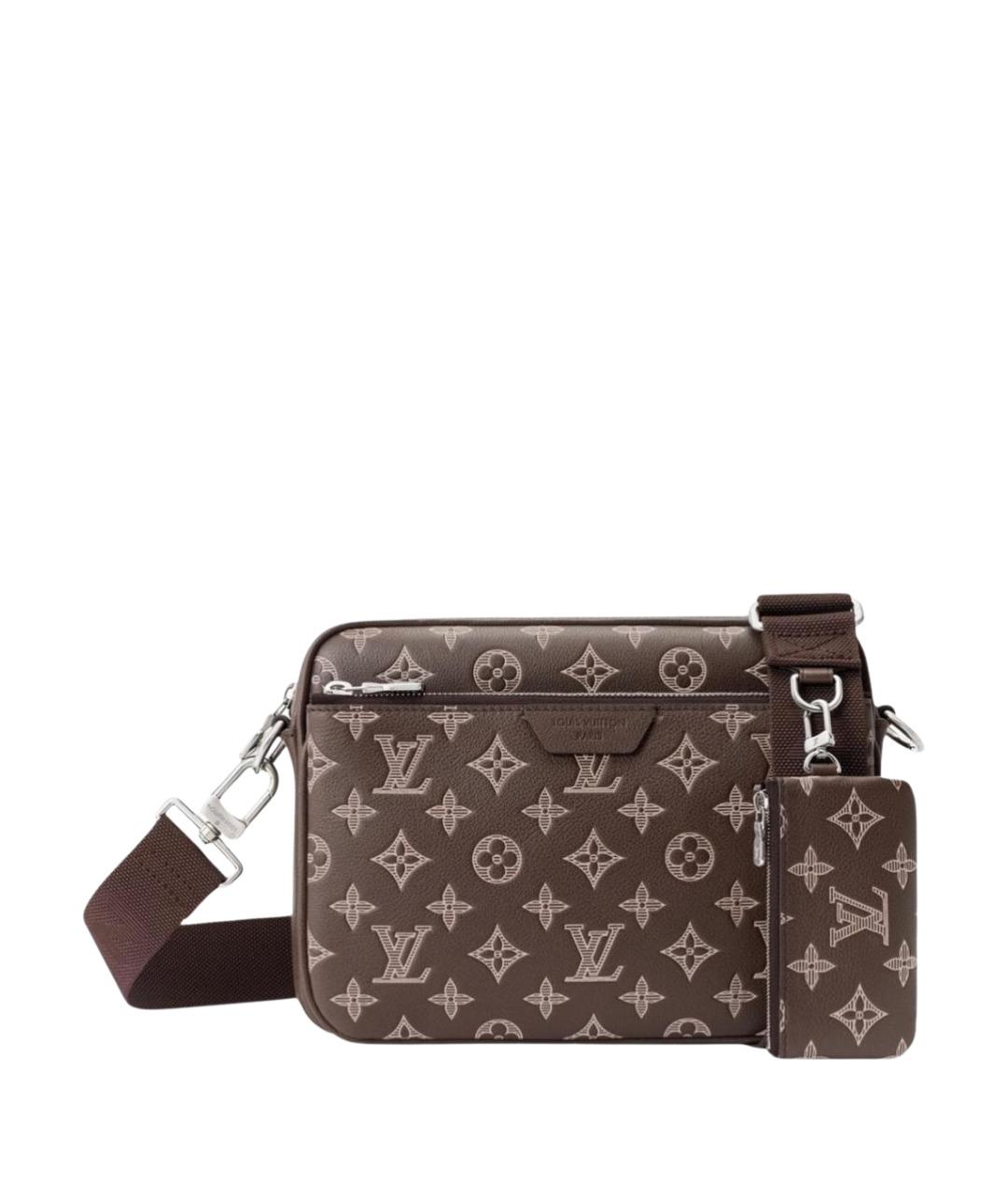 LOUIS VUITTON Коричневая сумка на плечо из канвы, фото 1