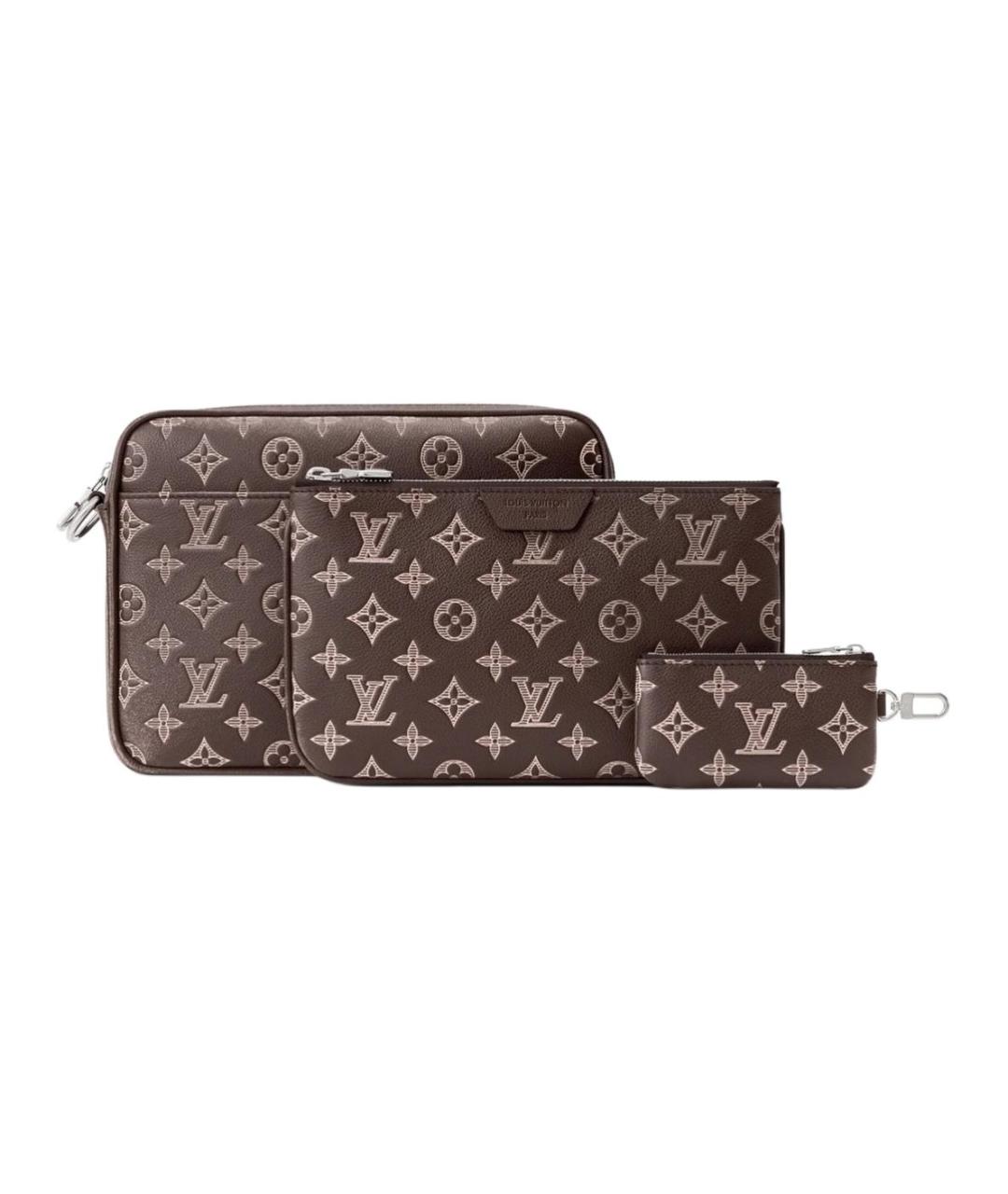 LOUIS VUITTON Коричневая сумка на плечо из канвы, фото 3