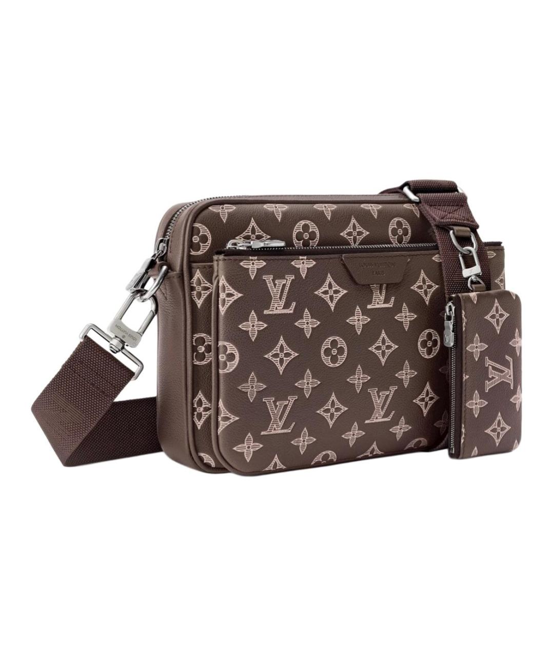 LOUIS VUITTON Коричневая сумка на плечо из канвы, фото 2