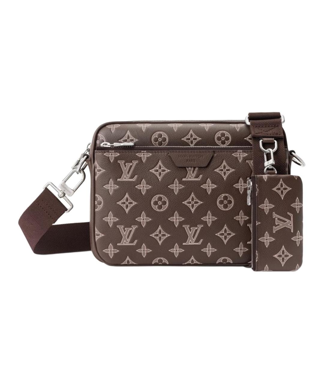 LOUIS VUITTON Коричневая сумка на плечо из канвы, фото 6