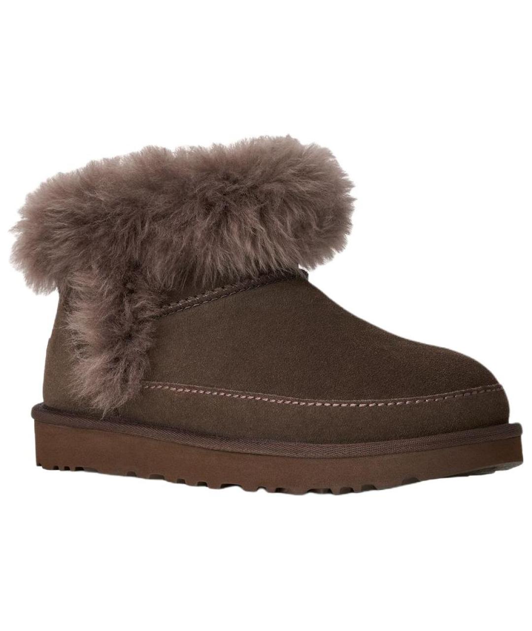 UGG Коричневые кожаные ботинки, фото 2