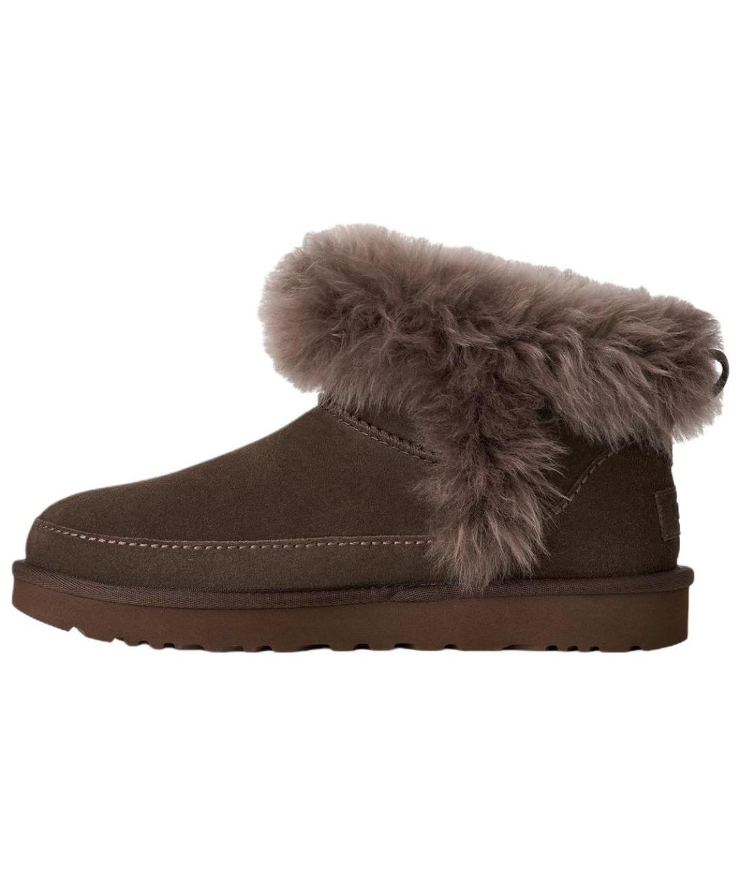 UGG Коричневые кожаные ботинки, фото 4