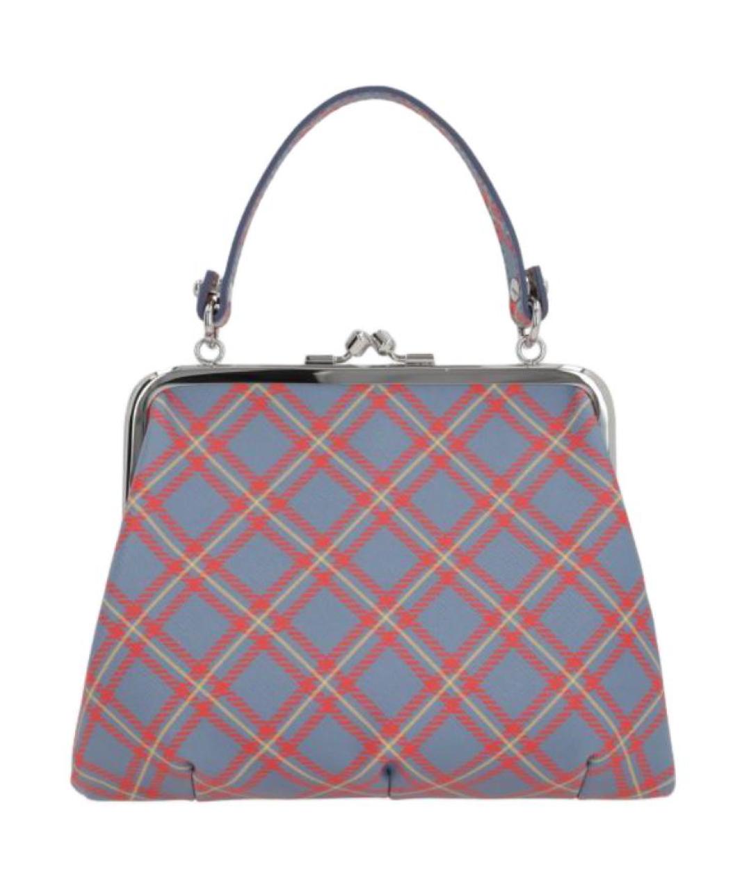 VIVIENNE WESTWOOD Синяя сумка через плечо из искусственной кожи, фото 3