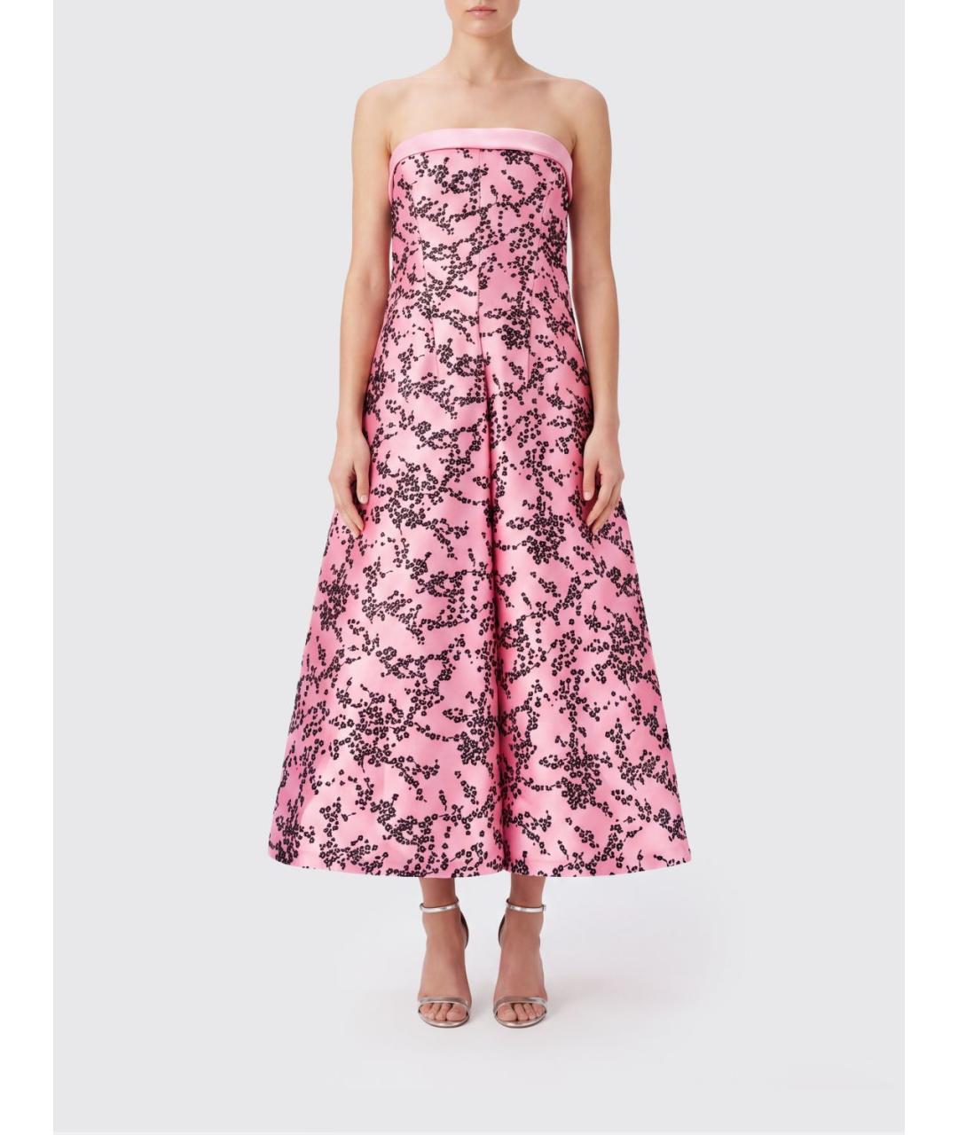 ALBERTA FERRETTI Мульти полиэстеровое коктейльное платье, фото 2