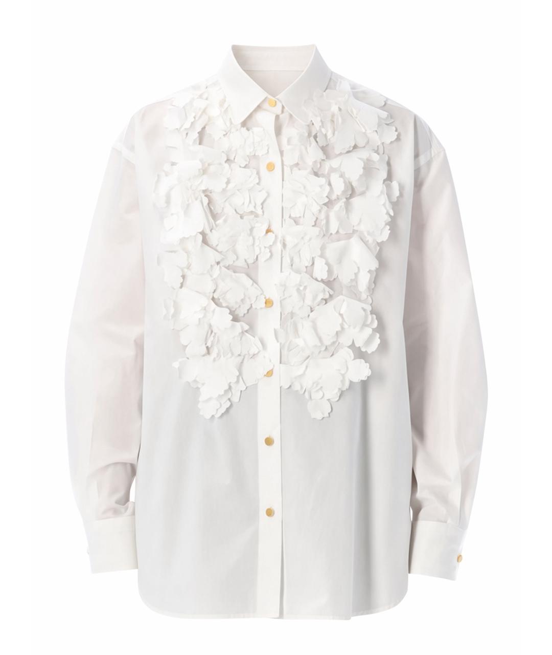 ALBERTA FERRETTI Белая хлопковая рубашка, фото 1