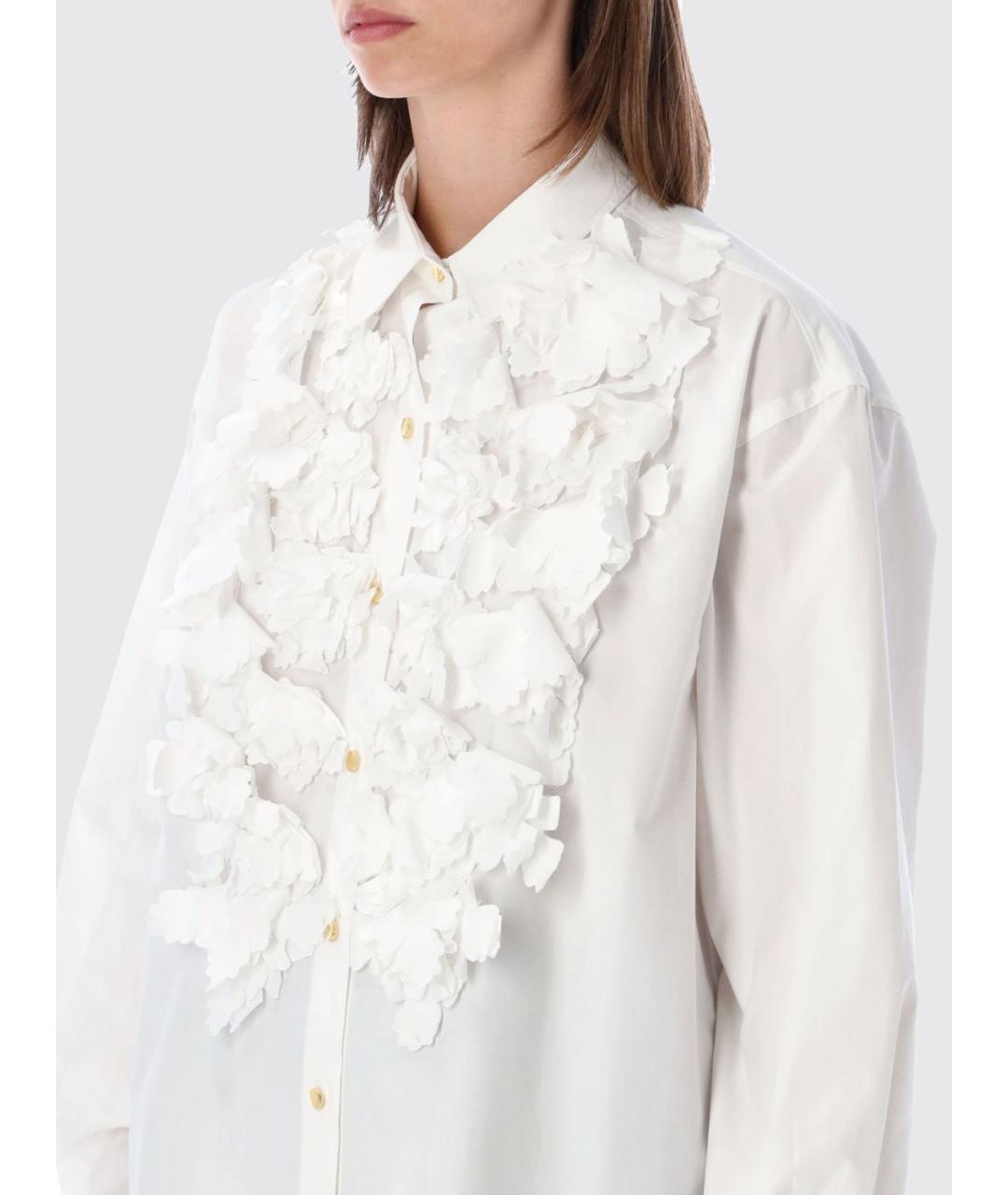 ALBERTA FERRETTI Белая хлопковая рубашка, фото 3