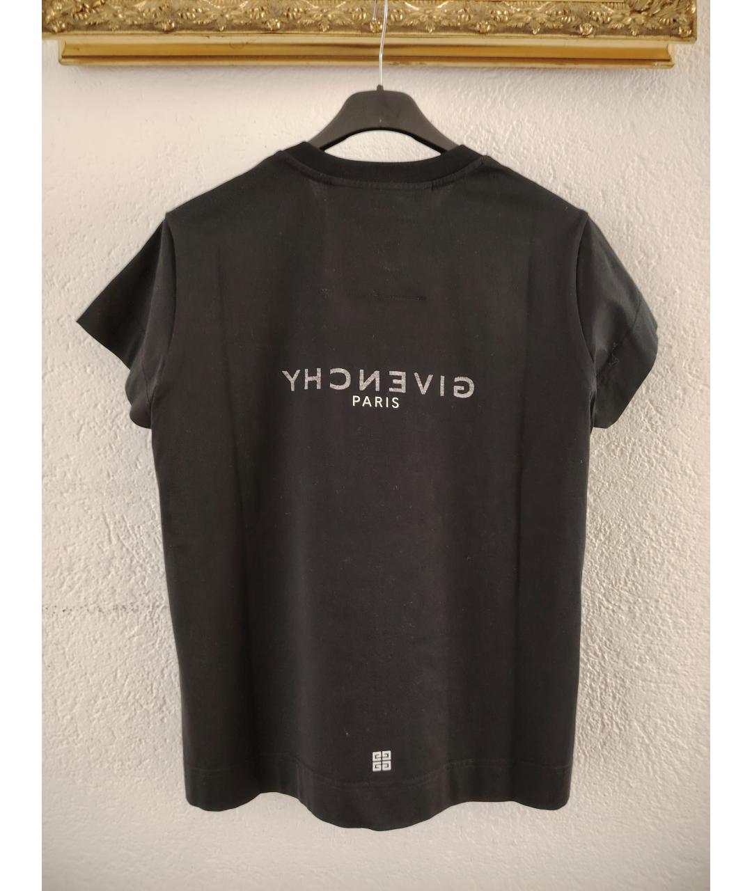 GIVENCHY Черная хлопковая футболка, фото 2