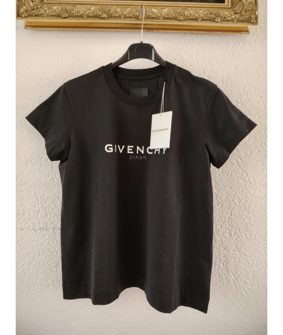 GIVENCHY Черная хлопковая футболка, фото 6