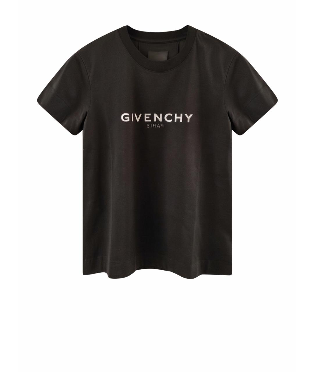 GIVENCHY Черная хлопковая футболка, фото 1