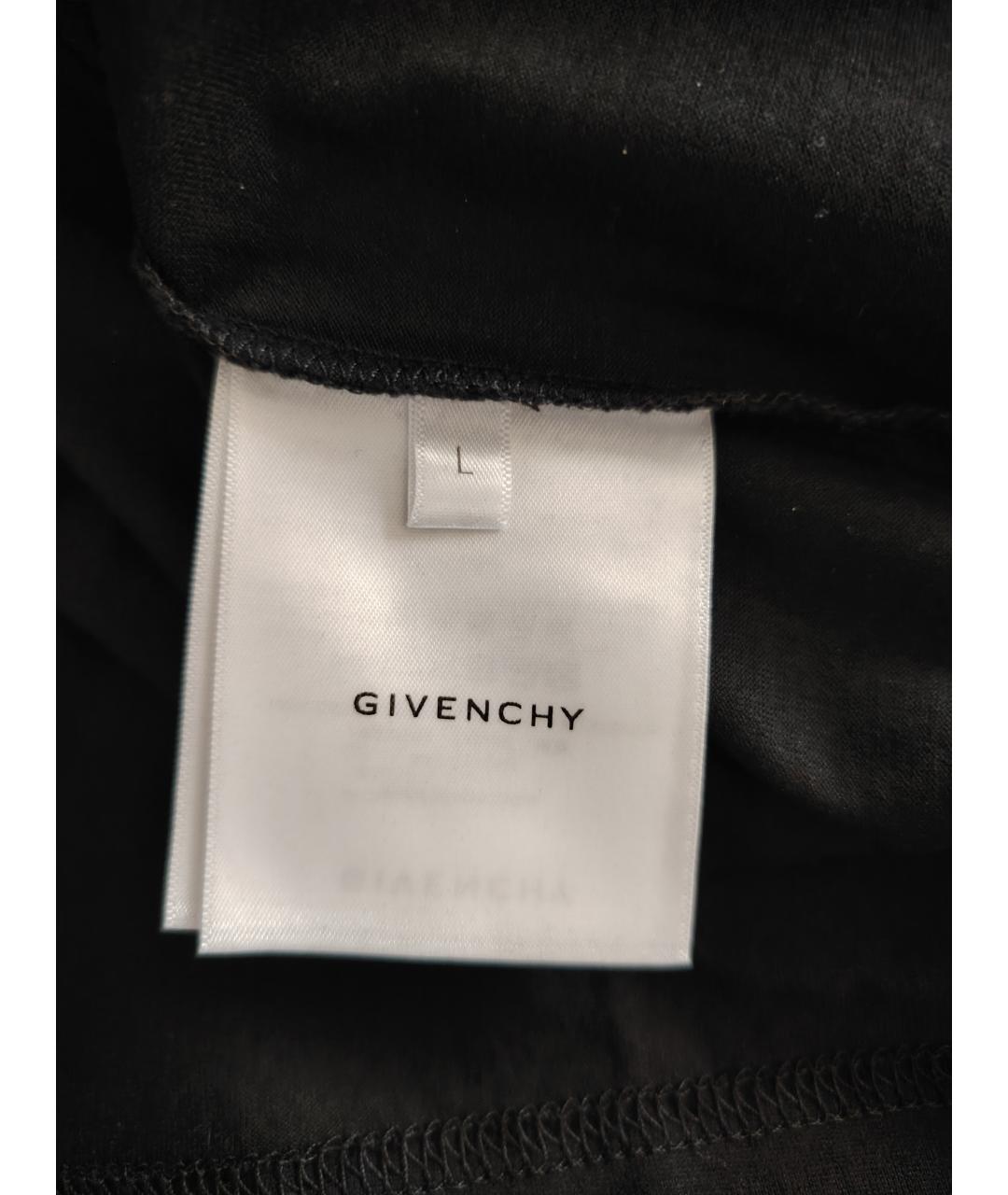GIVENCHY Черная хлопковая футболка, фото 4