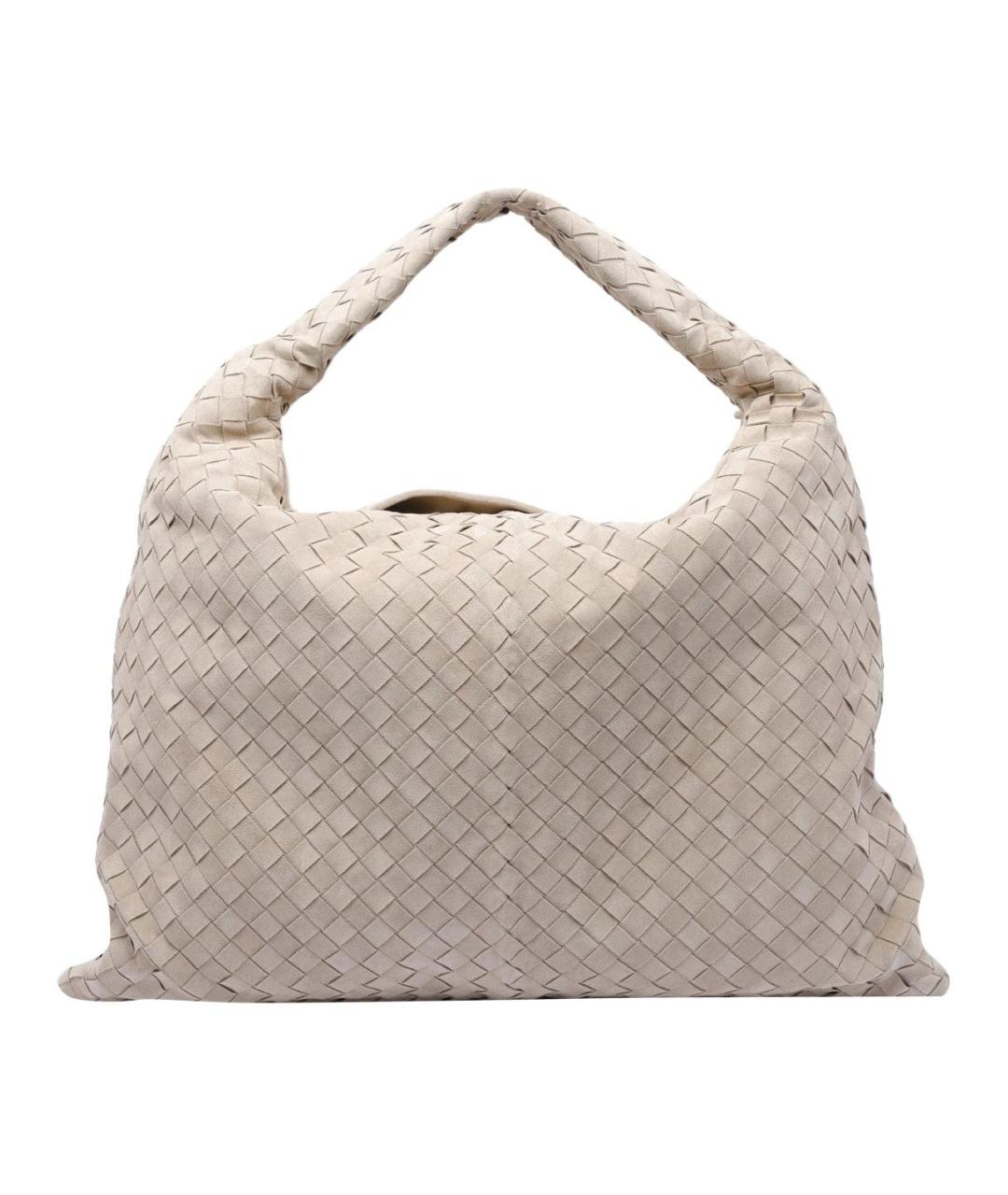 BOTTEGA VENETA Белая кожаная сумка через плечо, фото 1