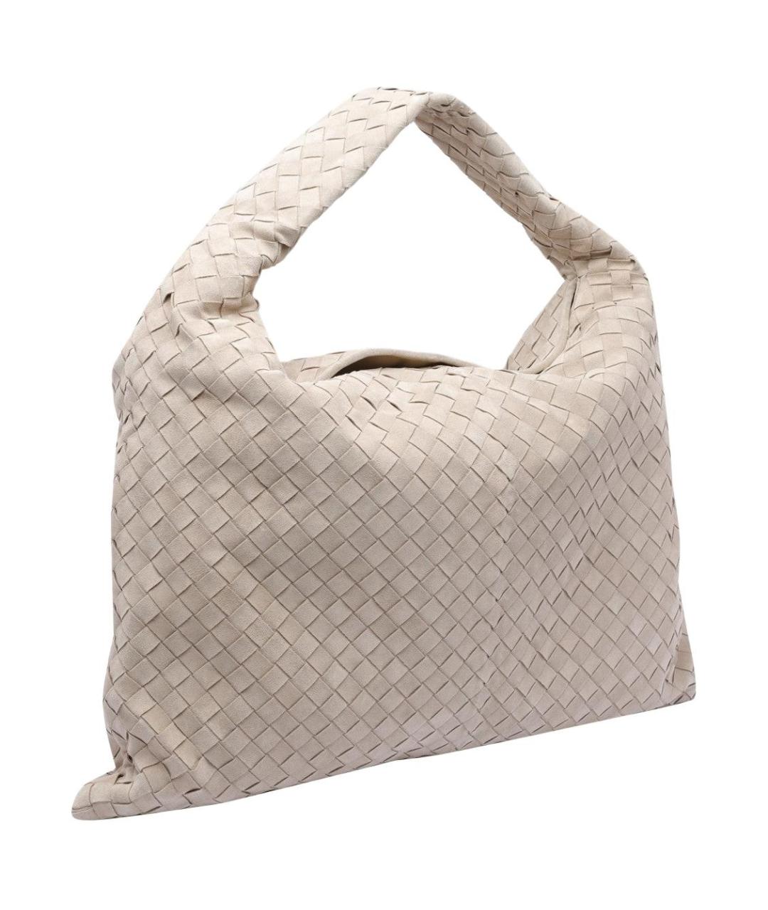 BOTTEGA VENETA Белая кожаная сумка через плечо, фото 2