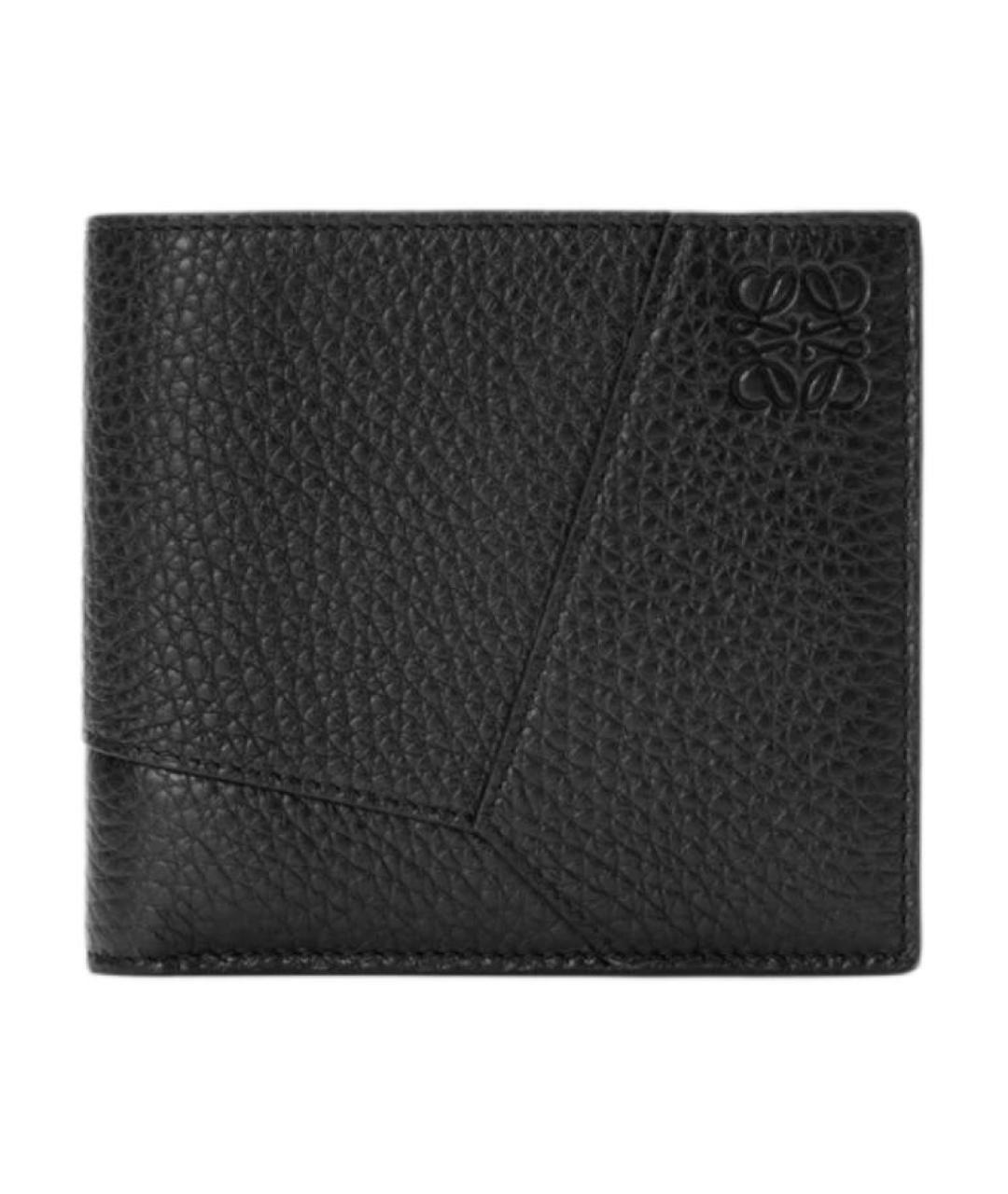 LOEWE Черный кожаный кошелек, фото 1