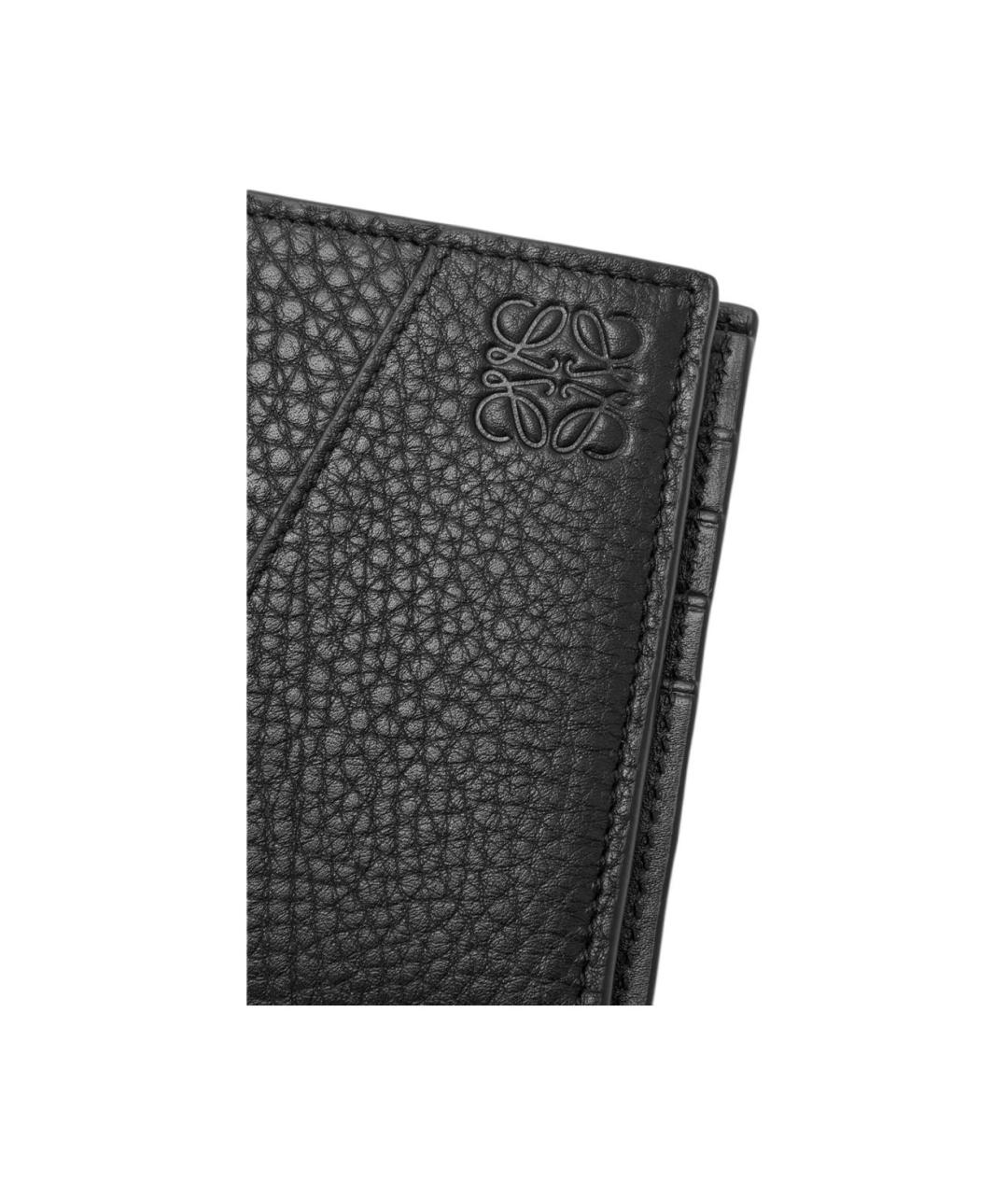 LOEWE Черный кожаный кошелек, фото 5