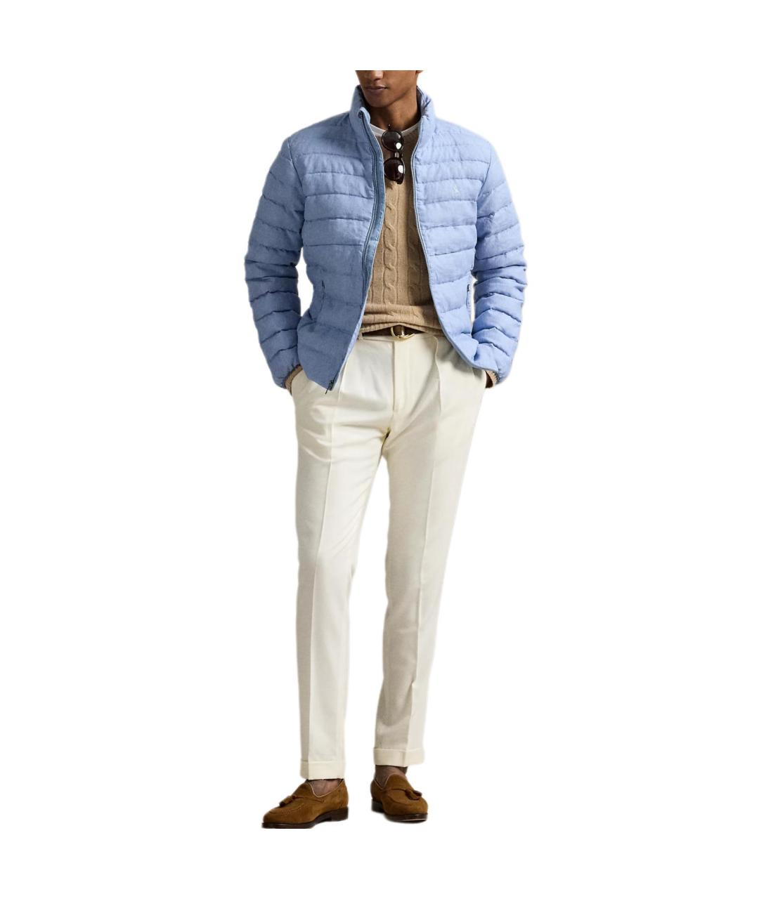 POLO RALPH LAUREN Голубой пуховик, фото 2