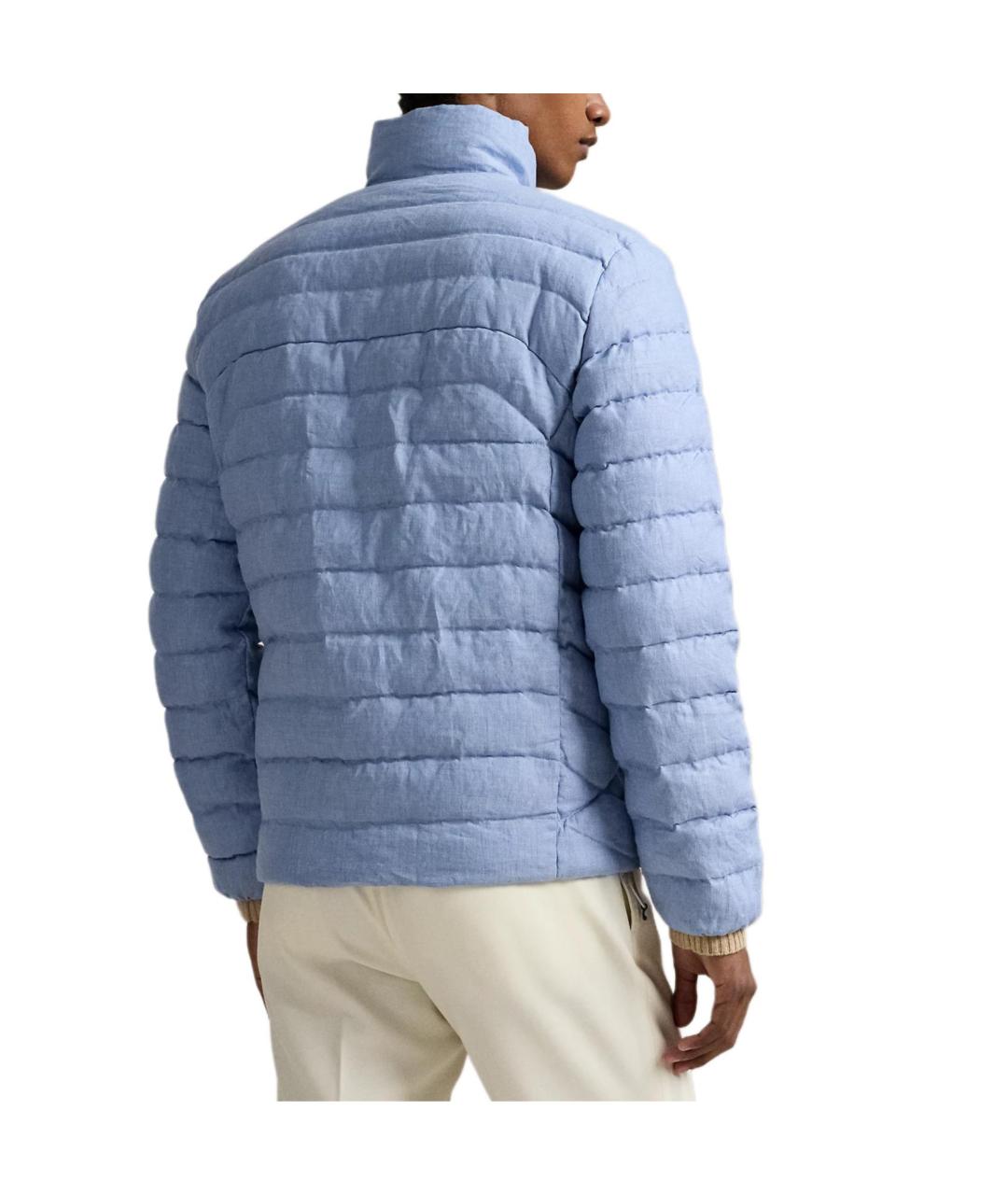 POLO RALPH LAUREN Голубой пуховик, фото 3