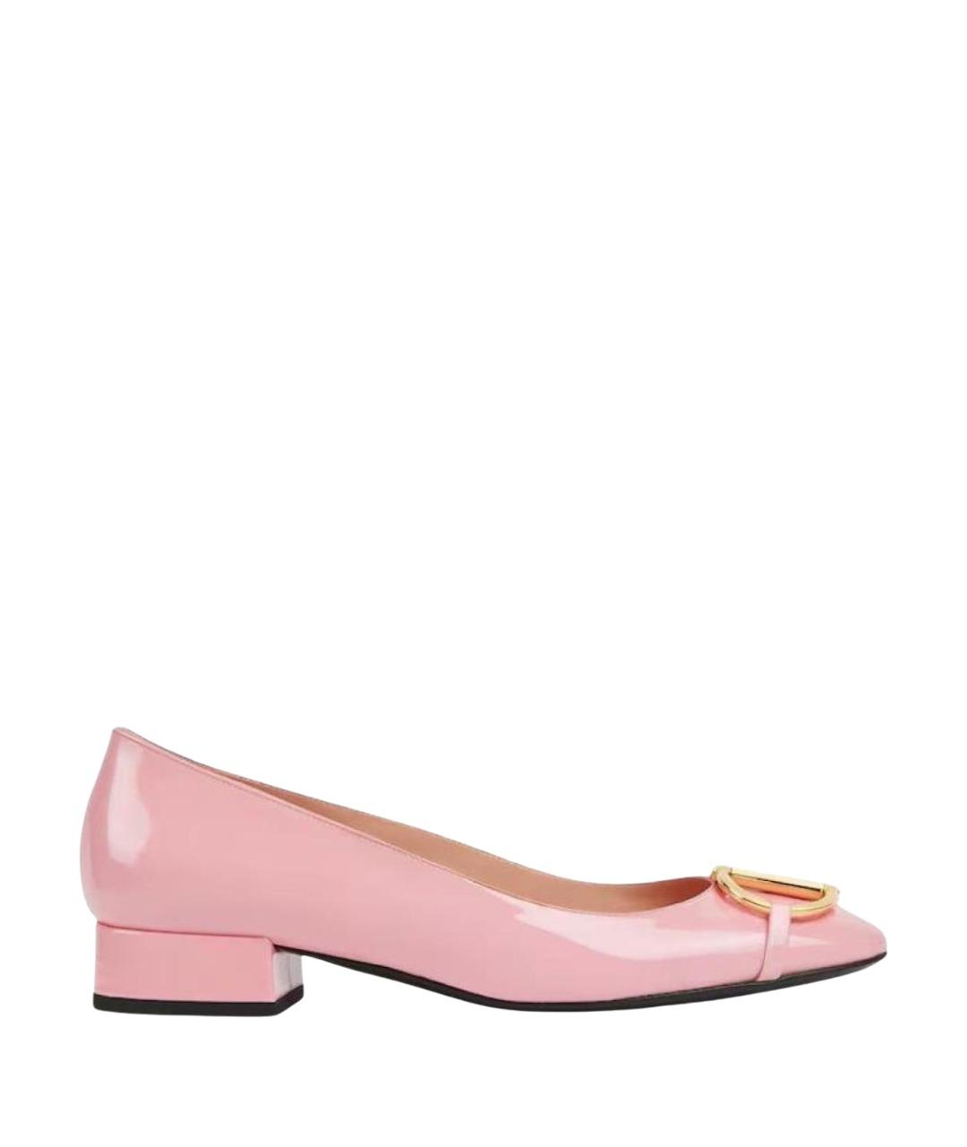 GUCCI Розовые туфли из лакированной кожи, фото 1