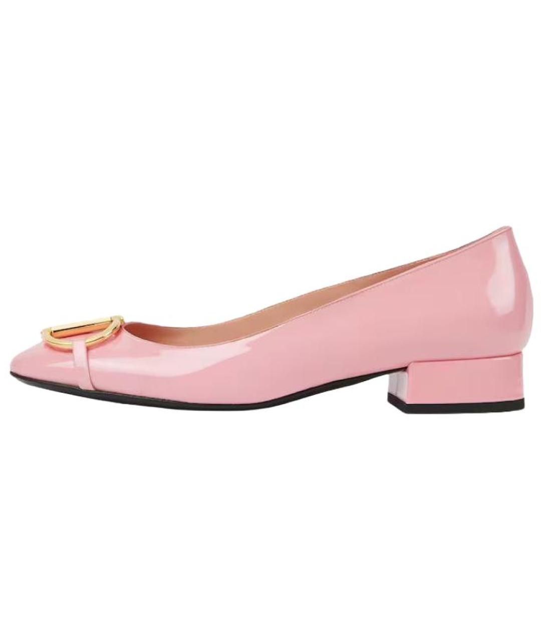 GUCCI Розовые туфли из лакированной кожи, фото 6