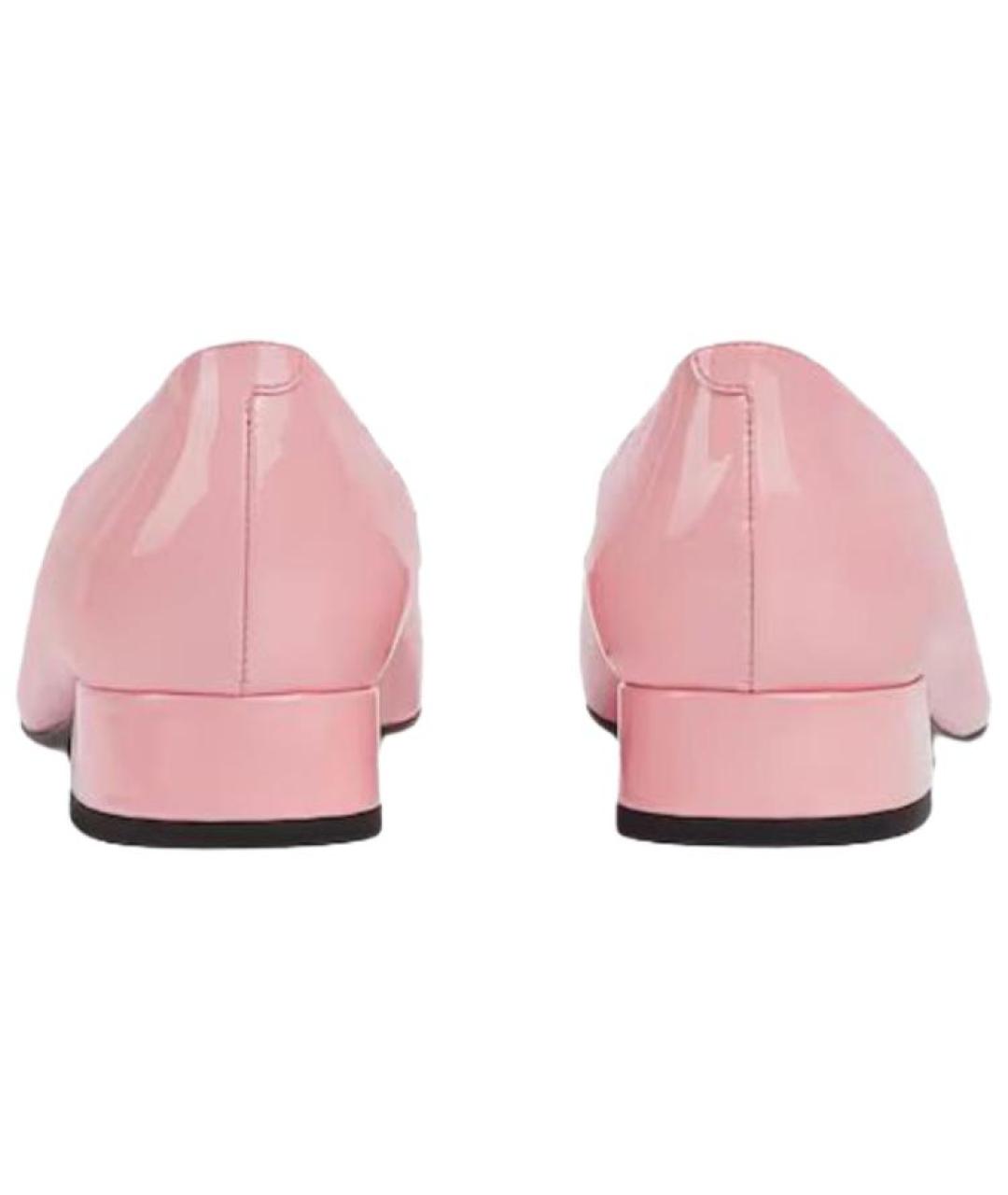 GUCCI Розовые туфли из лакированной кожи, фото 5