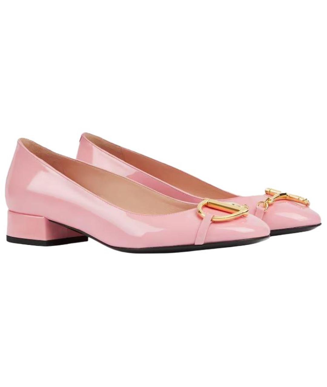 GUCCI Розовые туфли из лакированной кожи, фото 3